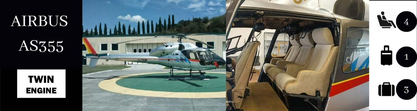 HELICOPTER TRANSFER FROM LYON (LYS) TO COURCHEVEL (LFLJ)